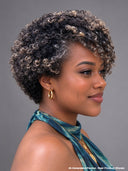 13x4 Lace front Pixie wig Salt and Pepper curly