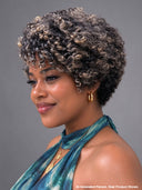 13x4 Lace front Pixie wig Salt and Pepper curly