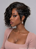 13x4 Lace Front Asymmetrical Wig curly pixie wig