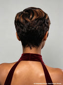Lace front 13x4 pixie wig brown side part Quick weave