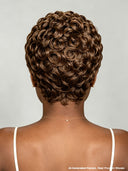 Lace front 13x4 pixie wig finger wave brown or burgundy