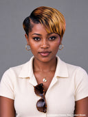 Lace front 13x4 pixie wig side part straight honey