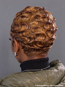 13x4 Lace Front water wave honey pixie wig