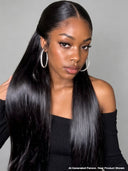 13x4 Lace Front Wig M-lagos hairline style straight black 100% Human Hair