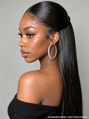 13x4 Lace Front Wig M-lagos hairline style straight black 100% Human Hair