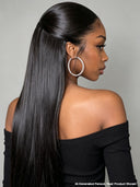 13x4 Lace Front Wig M-lagos hairline style straight black 100% Human Hair