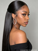 13x4 Lace Front Wig M-lagos hairline style straight black 100% Human Hair