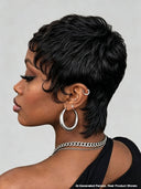 Wear & go machine made Quick weave black or white