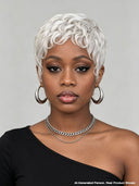 Wear & go machine made Quick weave black or white