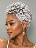 Gluelesse wig machine made Pixie cut wig Quick weave