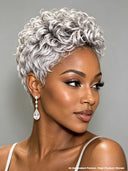 Gluelesse wig machine made Pixie cut wig Quick weave