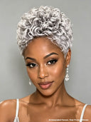 Gluelesse wig machine made Pixie cut wig Quick weave