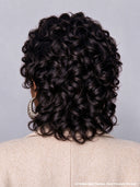 Mullet wig black bouncy wavy 100% Human Hair